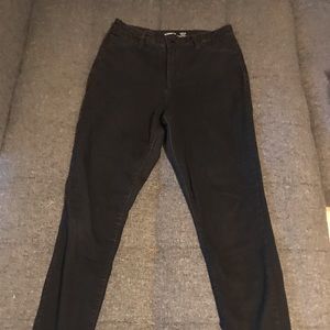 Rockstar Super Skinny High Rise Black Jeans
